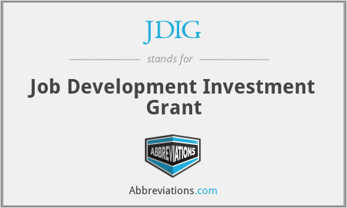 JDIG - Job Development Investment Grant
