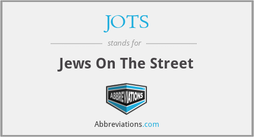 JOTS - Jews On The Street
