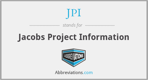 JPI - Jacobs Project Information