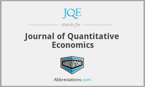 JQE - Journal of Quantitative Economics