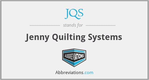JQS - Jenny Quilting Systems
