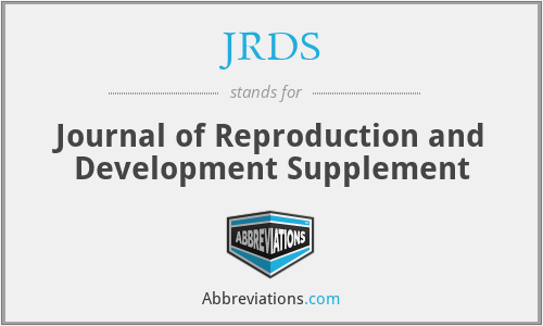 JRDS - Journal of Reproduction and Development Supplement