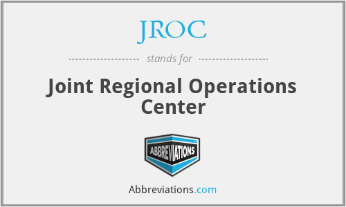 JROC - Joint Regional Operations Center