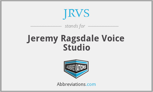 JRVS - Jeremy Ragsdale Voice Studio