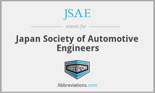 JSAE - Japan Society of Automotive Engineers