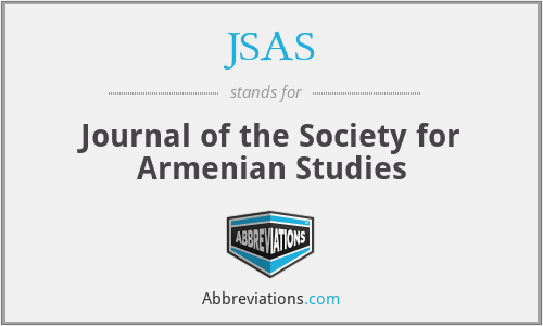 JSAS - Journal of the Society for Armenian Studies