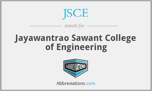 JSCE - Jayawantrao Sawant College of Engineering