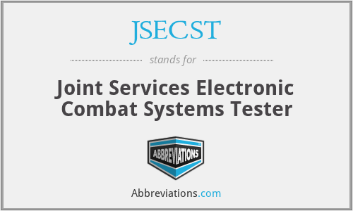 JSECST - Joint Services Electronic Combat Systems Tester
