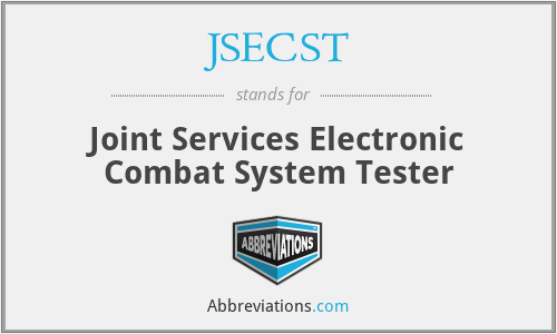 JSECST - Joint Services Electronic Combat System Tester
