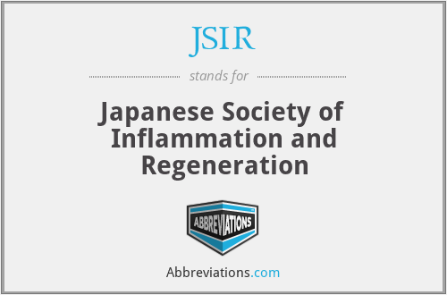 JSIR - Japanese Society of Inflammation and Regeneration
