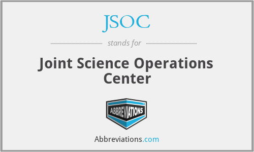 JSOC - Joint Science Operations Center