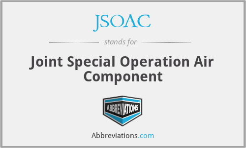 JSOAC - Joint Special Operation Air Component