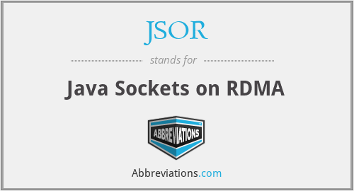 JSOR - Java Sockets on RDMA