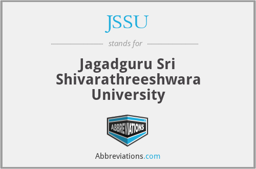 JSSU - Jagadguru Sri Shivarathreeshwara University