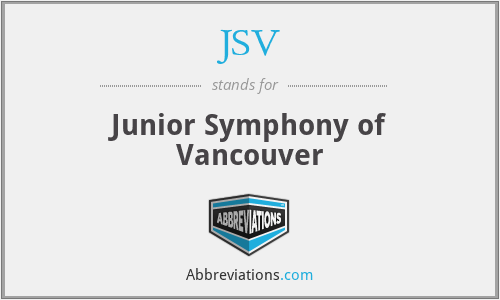 JSV - Junior Symphony of Vancouver