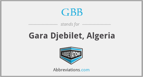 GBB - Gara Djebilet, Algeria