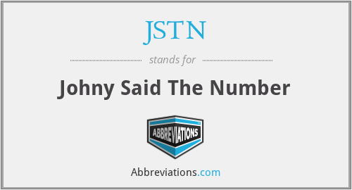 JSTN - Johny Said The Number