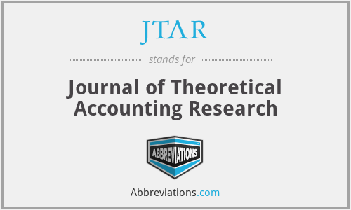 JTAR - Journal of Theoretical Accounting Research