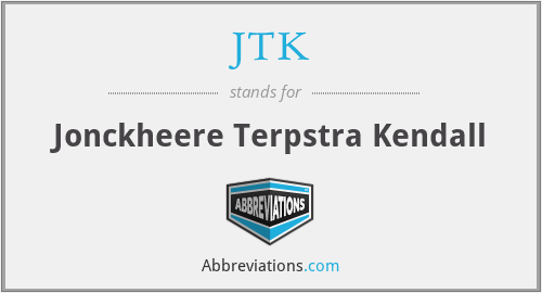 JTK - Jonckheere Terpstra Kendall