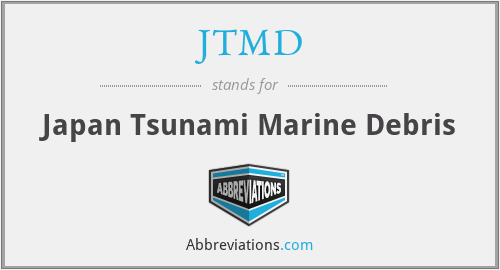 JTMD - Japan Tsunami Marine Debris