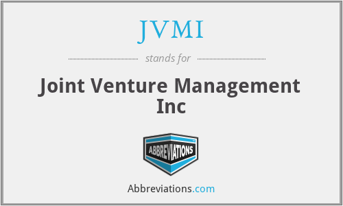JVMI - Joint Venture Management Inc