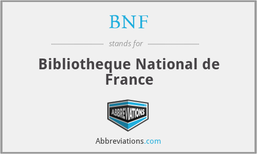 BNF - Bibliotheque National de France