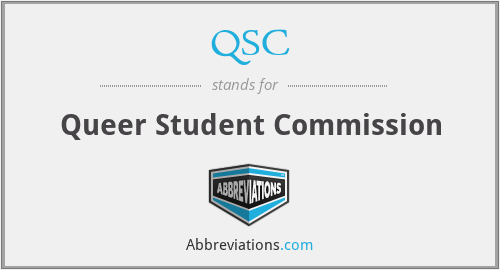 QSC - Queer Student Commission