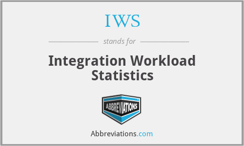 IWS - Integration Workload Statistics