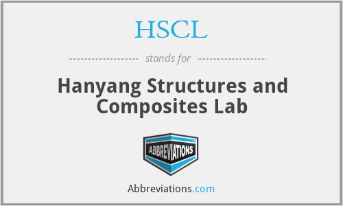 HSCL - Hanyang Structures and Composites Lab