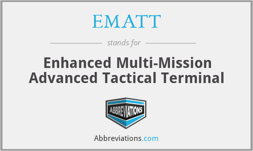 EMATT - Enhanced Multi-Mission Advanced Tactical Terminal