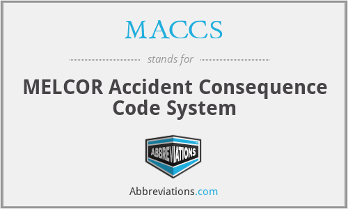 MACCS - MELCOR Accident Consequence Code System