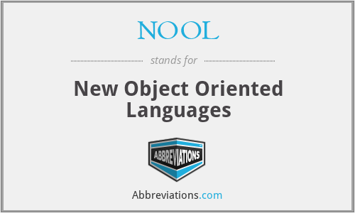 NOOL - New Object Oriented Languages