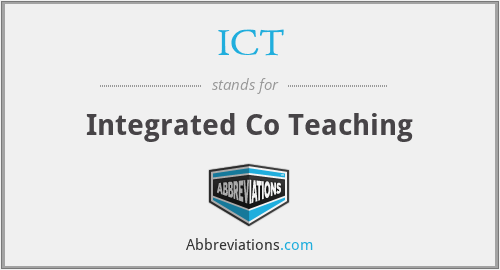 ICT - Integrated Co Teaching