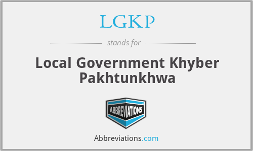 LGKP - Local Government Khyber Pakhtunkhwa