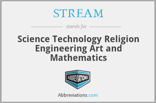 STREAM - Science Technology Religion Engineering Art and Mathematics