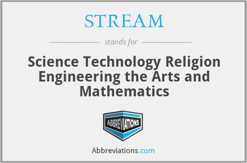 STREAM - Science Technology Religion Engineering the Arts and Mathematics