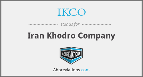 IKCO - Iran Khodro Company