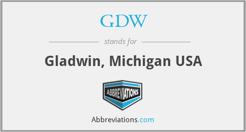 GDW - Gladwin, Michigan USA
