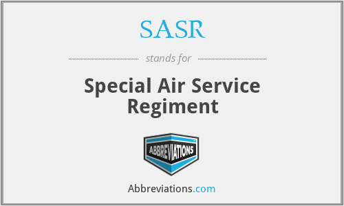 SASR - Special Air Service Regiment
