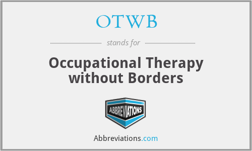 OTWB - Occupational Therapy without Borders