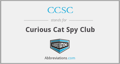 CCSC - Curious Cat Spy Club