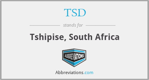 TSD - Tshipise, South Africa