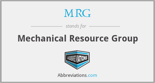 MRG - Mechanical Resource Group