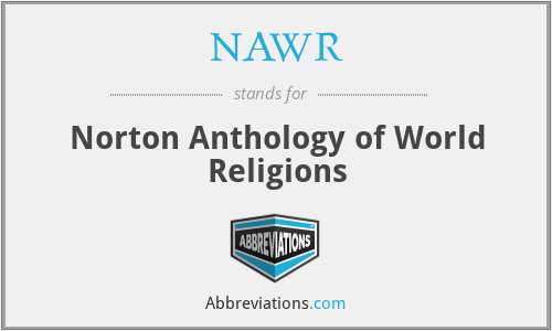 NAWR - Norton Anthology of World Religions