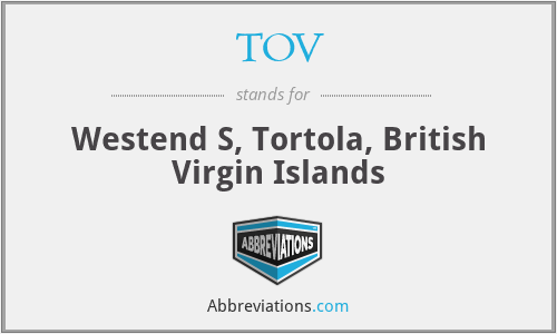 TOV - Westend S, Tortola, British Virgin Islands