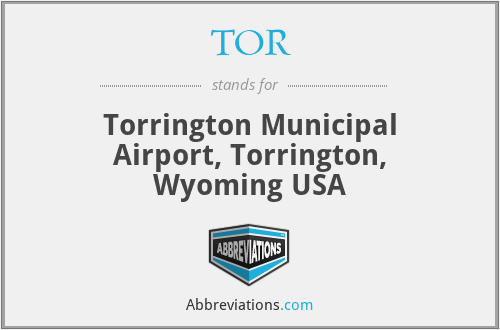 TOR - Torrington Municipal Airport, Torrington, Wyoming USA