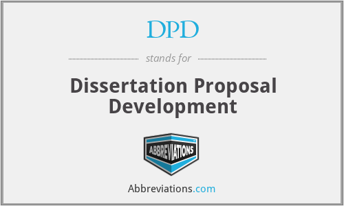 DPD - Dissertation Proposal Development