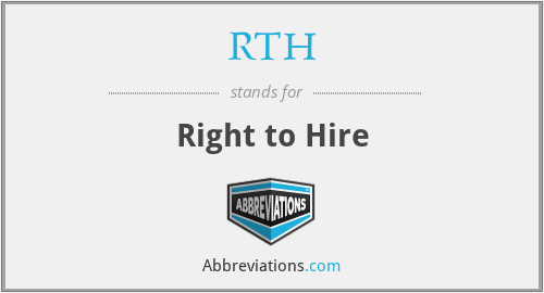 RTH - Right to Hire