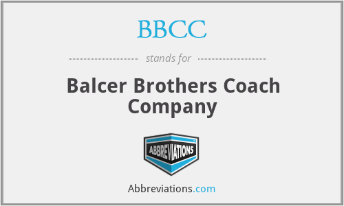 BBCC - Balcer Brothers Coach Company