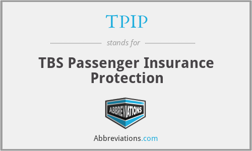 TPIP - TBS Passenger Insurance Protection